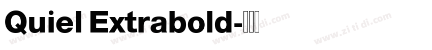 Quiel Extrabold字体转换